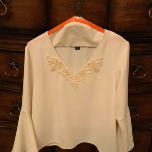 Karen Kane cream top